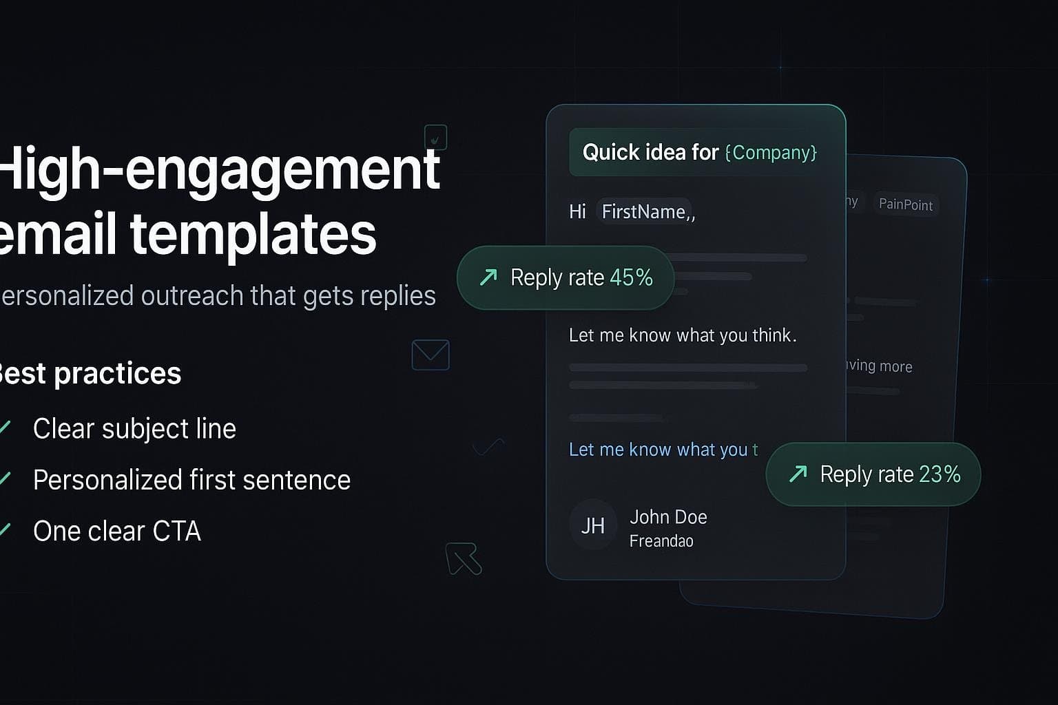 Email template examples with high reply rates