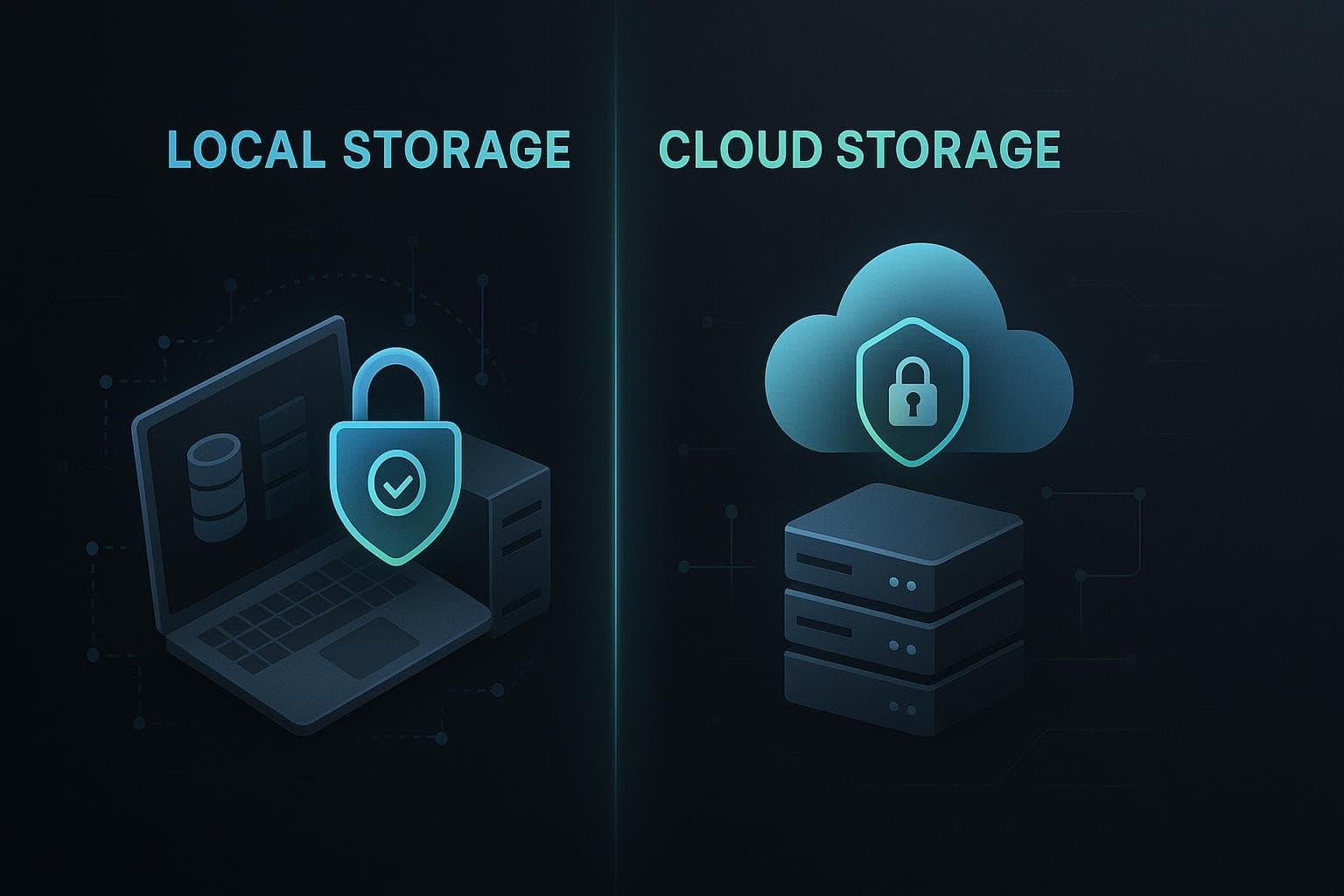 Local-first software architecture vs cloud storage comparison